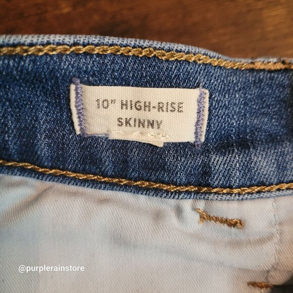 Madewell Jeans 28 Skinny 10" High Rise Leavitt Wash M6234 Tummy Control Stretch - Picture 7 of 13